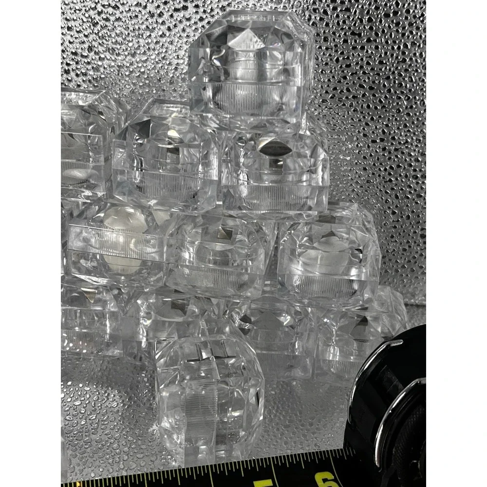 Clear Crystal Ring Gift Boxes Earrings Jewelry Storage Box 15 PCS no Inserts